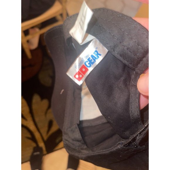 Dominos Hat Unisex Black Strapback Company Employee Domino's Gear Pizza Dad Cap - Picture 4 of 4